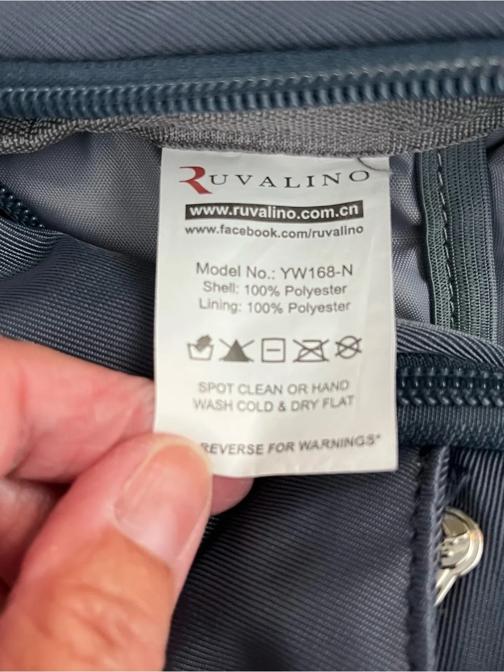 Ruvalino Large Multifunction Backpack multiple compartments Heather Gray YW168-N